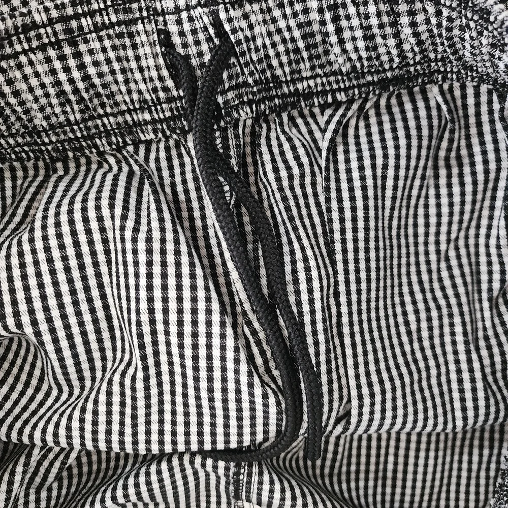 CHEF WORKS Chef Pants Mens Size 4XL Black/White Gingham Check NWT